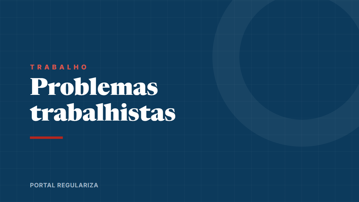 Ilustração do tema: problemas trabalhistas